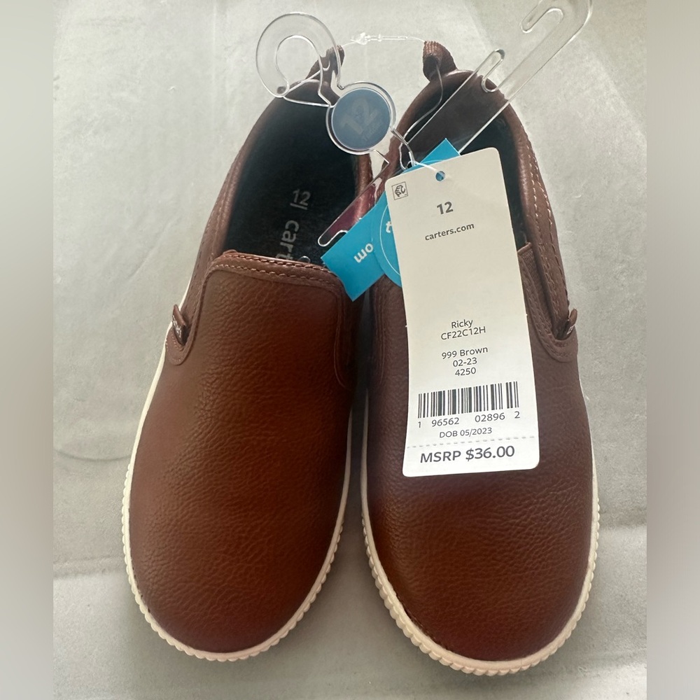 NWT carters Ricky slip on boys shoes